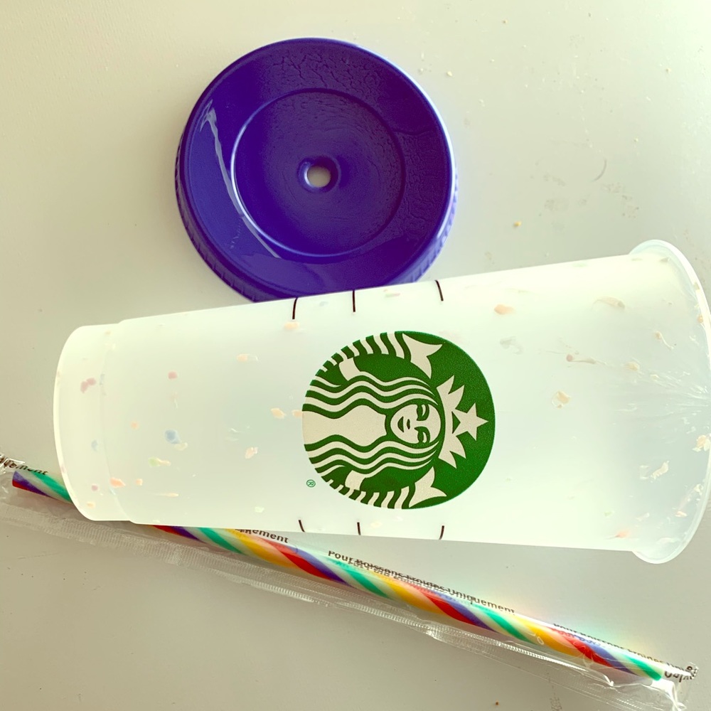 Starbucks Limited edition color changing confetti
